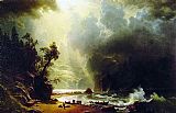 Albert Bierstadt Puget Sound on the Pacific Coast painting